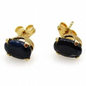 14k gold sapphire earings